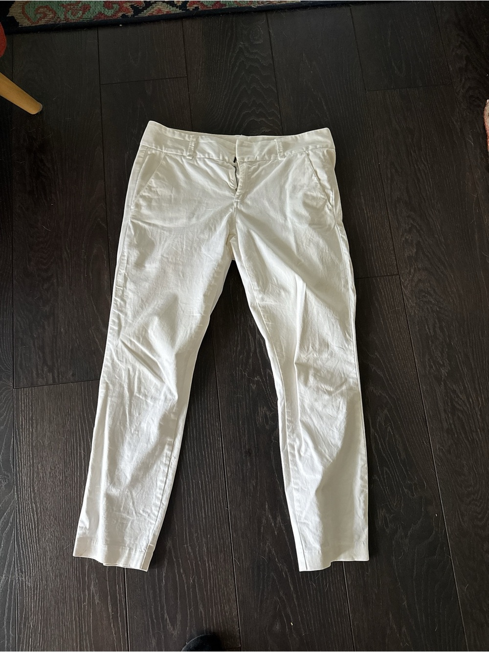 J. Crew Women's White Ankle Crop Andie Jeans